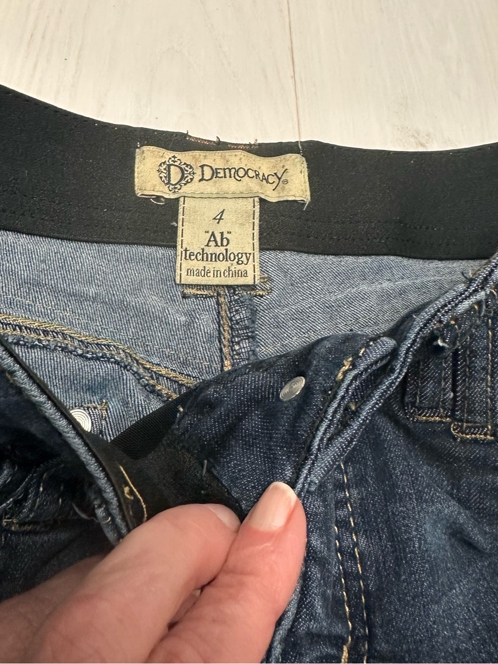 Democracy Dark Indigo Skinny Jeans - Picture 2 of 3